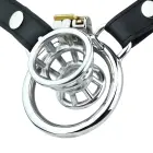 Cone Cell – male-to-female metal chastity device – adjustable elastic belt – 85–130 cm waist — Photo 2