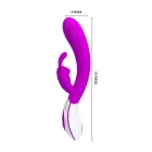 PRETTY LOVE Harlan 12 funktsiooniga jänese vibraator – 21 cm – lilla — Foto 6