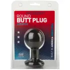 Doc Johnson The Classic – round butt plug – Sil-A-Gel with PVC coating – medium – black — Photo 2