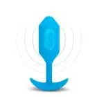 b-Vibe vibrējošs anālais spraudnis Snug Plug 3 – 13.8 cm (5.4″) – Zils — Foto 8