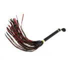 Sevanda Braided Tail Flogger – Red & Black — Photo 1