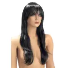 Brenda gara parūka ar sprādzēm – melna Foto 1