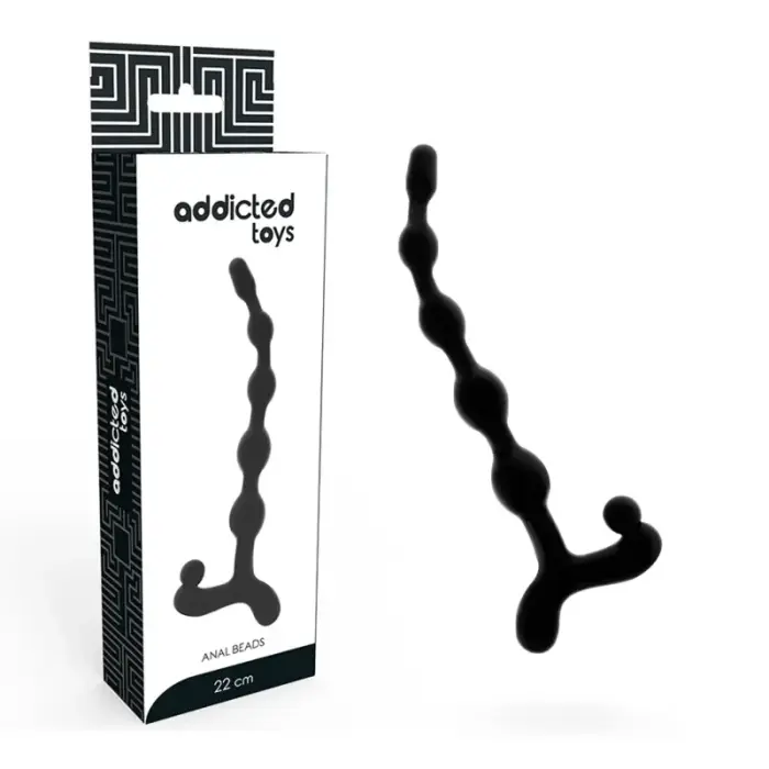 Addicted Toys Anal Bead Chain – 22 cm – Black