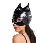 Spīdīga wetlook kaķa maska ANN – melna – viens izmērs — Foto 2