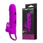 PRETTY LOVE – varpos rankovė su sėklidžių juosta ir vibracija – violetinis — Nuotrauka 1