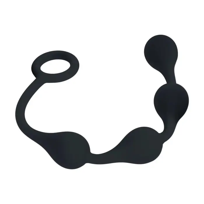 Waterdrop Silicone Anal Balls – S – Black Photo