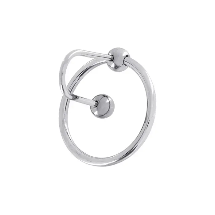 Full Stop C-tipa anālais spraudnis ar tērauda gredzenu – 30 mm Foto 3