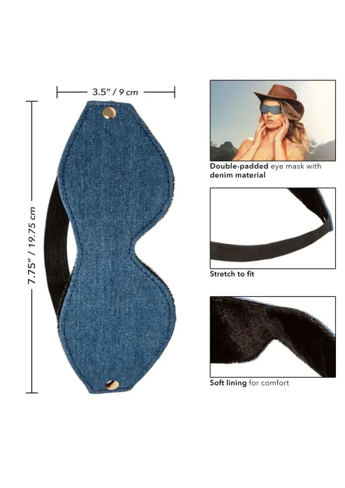 Ride Em Denim Eye Mask Foto 4