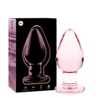 Ibiza Nebula Series Model 3 stikla anālais spraudnis – 11 cm (4.3″) – rozā — Foto 1
