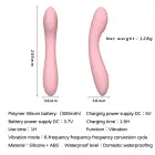 Rožinis vibratorius – 18 cm (7″) — Nuotrauka 7