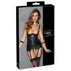 Cottelli BONDAGE Basque Set – XL – Matte Black — Photo 1