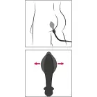AFE Auto-Throb Inflatable Anal Plug – 13 cm (5.1″) – Black — Photo 8