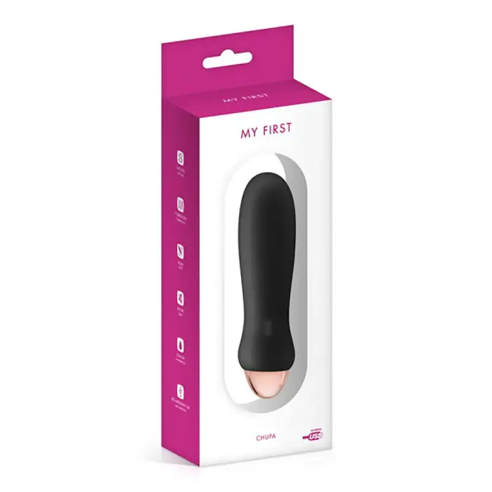 My First Chupa Rechargeable Vibrator – Black Photo