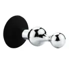 Smėlio laikrodžio formos analinis kištukas su siurbtuku – 11 cm (4.3″) — Nuotrauka 5