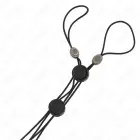 KINK Black Detail Adjustable Nipple Clamps with Elastic Band - Metal, Black Finish — Photo 2