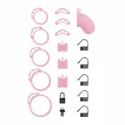 LOCKDOWN Chastity Cage Small Pink - Secure Lightweight Anatomic System — Foto 7