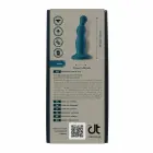 BOLD RUNE pērļveida silikona dildo ar piesūcēju – 15,5 cm, melns — Foto 5