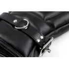 BDSM Faux Leather Bondage Mitts – Black — Photo 4