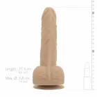 Real Fantasy Ethan – realistlik vibraator soojenduse, iminapa ja kaugjuhtimispuldiga – beež – 21 cm — Foto 10