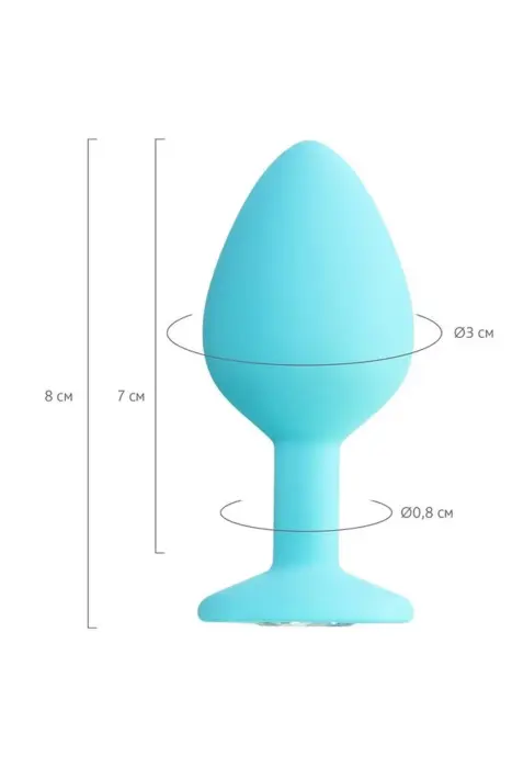 Brilliant analinis kištukas – 10 cm – Skaidrus Photo