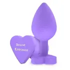 Slepenās ieejas anālais spraudnis – līdz 7 cm – Violets — Foto 2