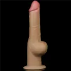 Love Toy Dual-Layered Silicone Dildo with Handle – 24 cm (9.5″) – Skin — Photo 5