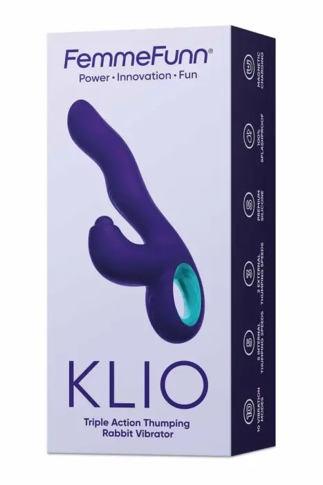 Вибратор FemmeFunn Klio Triple Action – 21.3 cm (8.4″) – фиолетовый