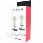 Darkness Nipple Suckers – transparent vacuum set – 2 pcs – 3.1 cm — Photo 3