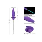 Southern Lights vibruojantis analinis zondas su apšvietimu – Violetinis — Nuotrauka 4