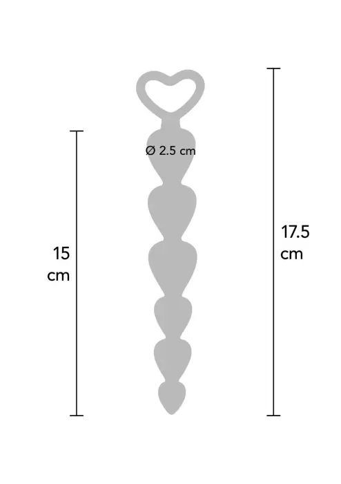 Bottom Beads anālo bumbiņu ķēde – Melns Foto 2