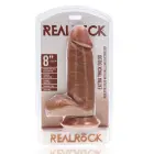 Eriti paks sirge dildo munanditega – 20.3 cm (8″) – Nahavärv — Foto 1