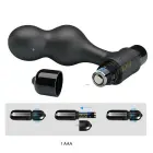 Mr. Play 10 funkciju vibrējošs anālais spraudnis – 10 cm – Melns Foto 5