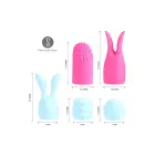 Maia Quinn set of 5 silicone attachments for bullet vibrators – blue — Photo 2