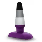Blush Avant P7 Ace Asexual Pride Striped Anal Plug – 10.8 cm (4.3″) – Multicolored — Photo 4