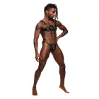 Male Power Libra Faux Leather Chest Harness – Black — Photo 1