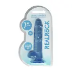 Realistlik dildo munanditega – 17 cm (6.7″) – Sinine — Foto 1
