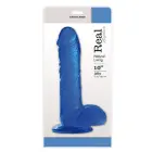 Jelly Rapture Realistic Dildo with Suction Cup – 25.5 cm (10″) – Blue — Photo 1