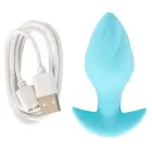 Cuties vibreeriv anaaltapp – 8 cm – Sinine — Foto 10