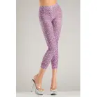 Pink Leopard Pantyhose PK/OS - Footless Vibrant Pattern Tights — Foto 1