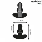 Addicted Toys – hollow silicone anal plug – black – S – 7.3 cm — Photo 4