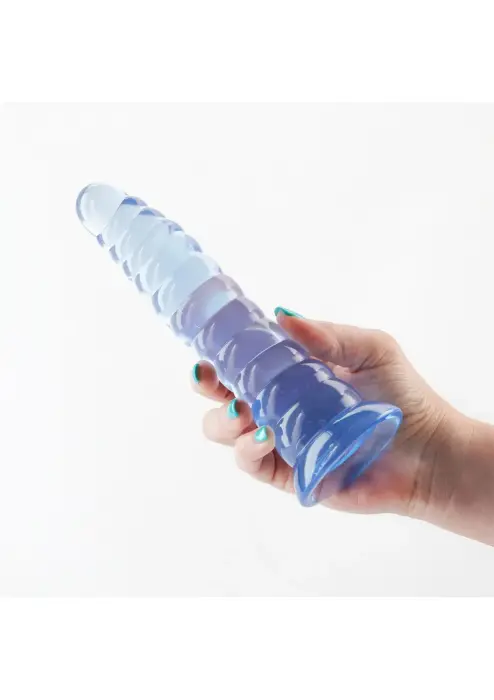 Fantasia Nymph – Zils silikona dildo – 20 – 23 cm Foto 3
