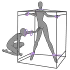 Secret Dome Scandale BDSM rotaļu kabīne – violeta Foto 17