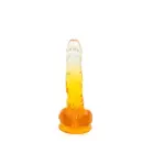 Kiotos Cox Colorful Dildo – 17.5 cm (7″) – Clear/Yellow — Photo 4