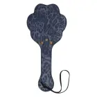 Sportsheets Cougar Paw Paddle – паддл из искусственной кожи с вырезами в форме лапы – тёмно-синий – 28 см — Фото 3