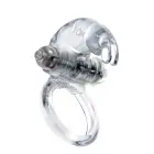 Vibrating Rabbit Cock Ring – Clear — Photo 1