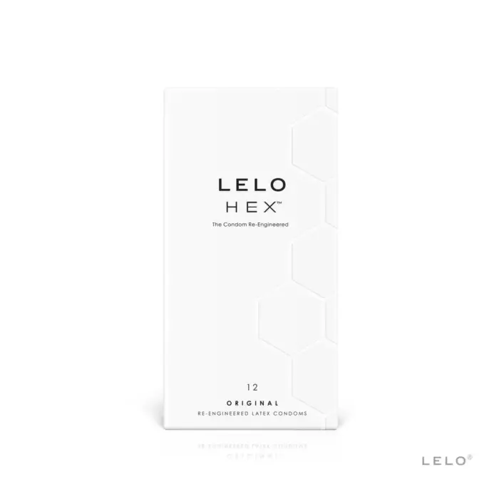 LELO HEX Original Advanced Hexagonal Latex Condoms – 12 pcs – 54 mm