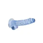 Realistlik dildo munanditega – 17 cm (6.7″) – Sinine — Foto 3