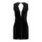 Guilty Pleasure Moonlight Dare Dress – Datex mini kleit halter-kaelusega, madala lahtise seljaosaga ja kuldse tõmblukuga – must – Suurus: XXL — Foto 3