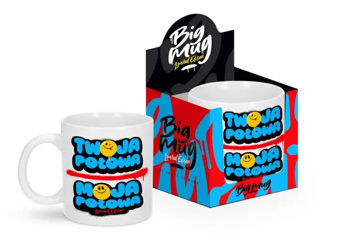 Big Mug kruus 800 ml – "Twoja połowa, moja połowa" (Sinu pool, minu pool)