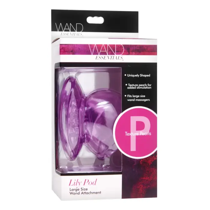 Wand Essentials Lily Pod – wand massager attachment – purple
